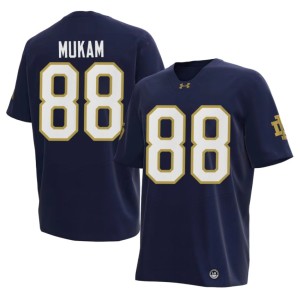 #88 College Football Stitched Navy Fighting Irish Armel Mukam Men's Jerseys 881362-247