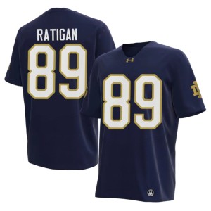 #89 Men's College Football Austin Ratigan ND Navy Game Jersey 557484-337