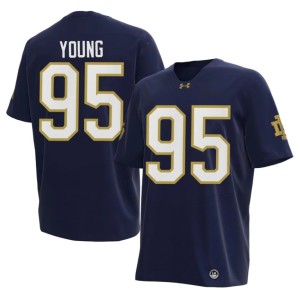 #95 Navy College Football Men's 2026-27 Bryce Young Notre Dame Fighting Irish Jersey 924931-391