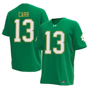 #13 UND Men's Green CJ Carr Embroidery College Football Jerseys 194645-232