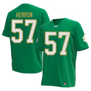 #57 Mens Cam Herron Green University of Notre Dame College Football Alumni Jerseys 217691-900