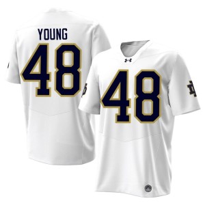 #48 The Irish White College Football Mens Alumni Chase Young Jersey 267999-985