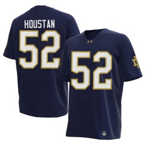 #52 College Football Navy ND Men Devan Houstan NCAA Jerseys 856088-898