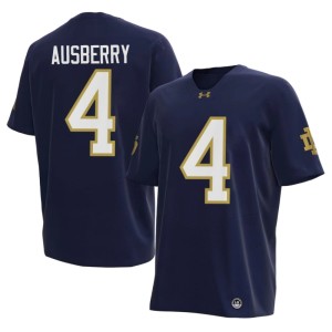 #4 Navy College Football Mens Official UND Jaiden Ausberry Jersey 721653-504