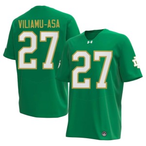 #27 Green Mens College Football 2026 Kyngstonn Viliamu-Asa University of Notre Dame Jerseys 310296-616