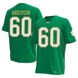 #60 Max Anderson Green Notre Dame Men's College Football High School Jersey 459588-794