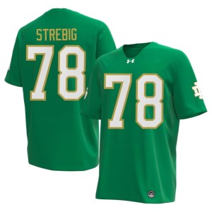 #78 Green Men's 2026 Owen Strebig Fighting Irish College Football Jersey 777842-886