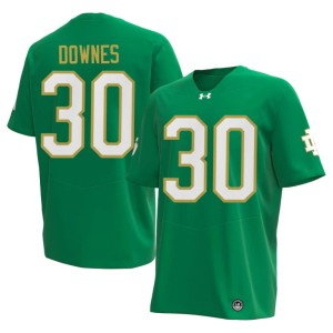 #30 Green College Football Patrick Downes Embroidery Mens University of Notre Dame Jerseys 335784-587