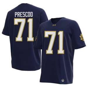 #71 Styles Prescod Navy College Football University of Notre Dame Men's Official Jerseys 751929-154