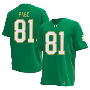#81 Men's Green 2026-27 Alan Page Fighting Irish College Football Jerseys 793104-183