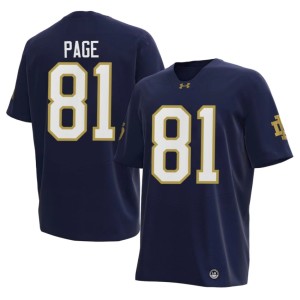 #81 Men Game Notre Dame College Football Alan Page Navy Jerseys 234953-126