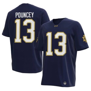 #13 Ayden Pouncey University of Notre Dame Mens 2026-27 College Football Navy Jerseys 790006-113