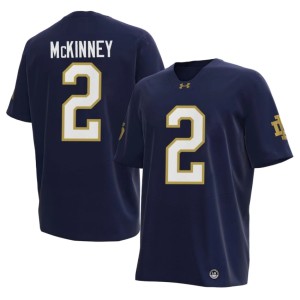 #2 College Football Navy UND 2026 Men DJ McKinney Jerseys 534951-370