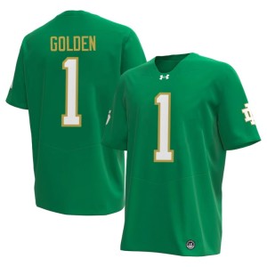 #1 Dallas Golden Green Men Irish 2026-27 College Football Jersey 933840-825