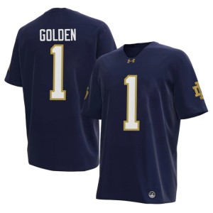 #1 Navy Dallas Golden College Football Men's Alumni ND Jerseys 159974-109