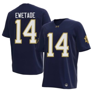 #14 Alumni Navy College Football Men Notre Dame Fighting Irish Ebenezer Ewetade Jerseys 475916-688
