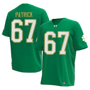 #67 College Football ND Gregory Patrick University Green Men Jerseys 218633-739