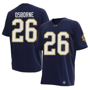 #26 Javian Osborne Irish College Football Navy Men's 2026-27 Jersey 647511-206