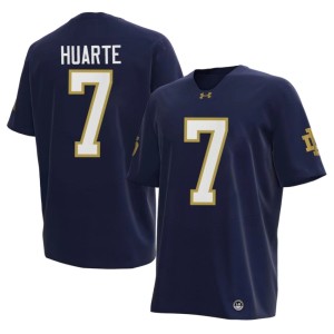 #7 College Football John Huarte University The Irish Navy Men Jerseys 219487-200