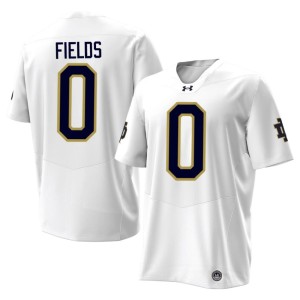#0 Malachi Fields Men's UND White College Football 2026 Jerseys 181838-454