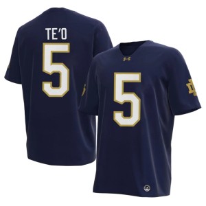 #5 Manti Te'o Notre Dame Fighting Irish Navy High School Men College Football Jerseys 820236-553