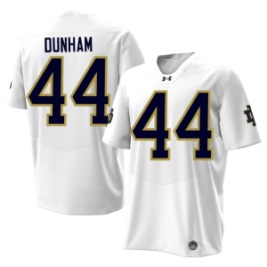 #44 Irish Rodney Dunham Men's White 2026 College Football Jersey 763327-652