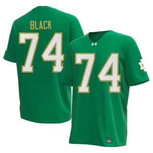 #74 Will Black Notre Dame College Football Player Mens Green Jersey 667726-950