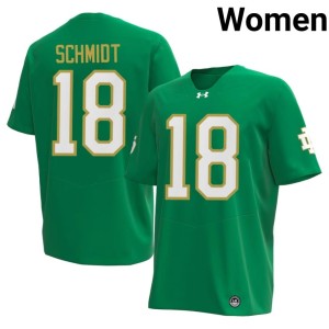 #18 The Irish Womens College Football 2026-27 Green Erik Schmidt Jerseys 863087-255