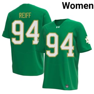 #94 Joe Reiff College Football Irish Green Womens 2026-27 Jerseys 618780-787