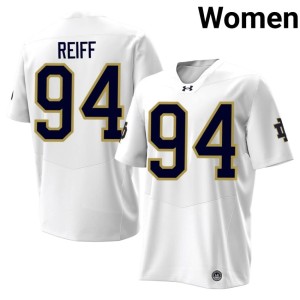 #94 Womens White The Irish College Football Joe Reiff 2026-27 Jerseys 151913-219