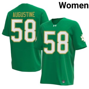 #58 College Football Women's Green Matty Augustine High School Irish Jersey 856240-753