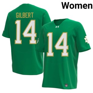 #14 Irish Women Green 2026-27 Micah Gilbert College Football Jerseys 574446-107