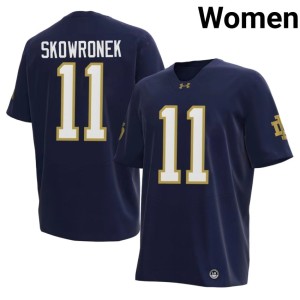 #11 Navy Ben Skowronek 2026 College Football ND Women's Jerseys 441770-343