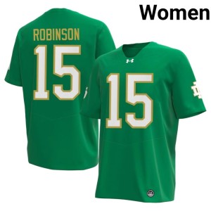 #15 Green ND College Football Women's Limited Brayden Robinson Jerseys 281148-199