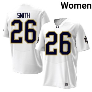#26 Irish White Chaz Smith College Football 2026-27 Women Jerseys 683157-676