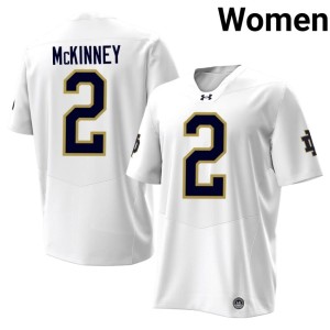 #2 DJ McKinney 2026-27 Irish Women's College Football White Jersey 288212-546