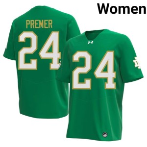 #24 Green Game Women's The Irish College Football Ian Premer Jersey 905883-123