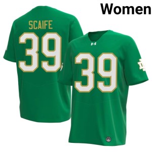 #39 Irish Alumni Jasper Scaife Women College Football Green Jersey 875090-381