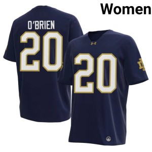 #20 Navy Joey O'Brien ND Player Women's College Football Jersey 463645-926