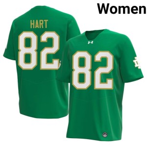 #82 College Football Player Leon Hart Notre Dame Fighting Irish Green Womens Jerseys 603067-339