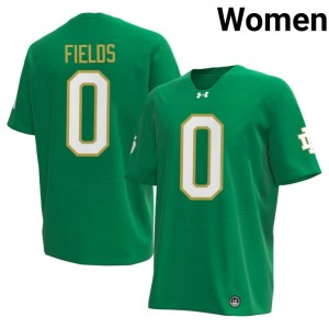 #0 Replica College Football Women's Green University of Notre Dame Malachi Fields Jerseys 312953-907