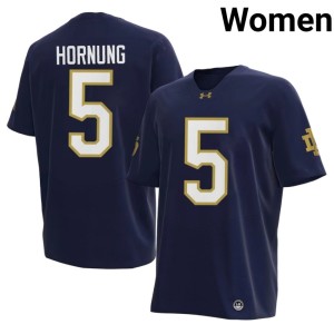 #5 College Football 2026 Navy The Irish Paul Hornung Women's Jerseys 892176-226