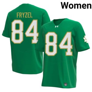 #84 2026-27 Womens Green College Football Preston Fryzel The Irish Jersey 567411-841
