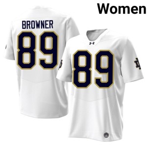 #89 White Ross Browner 2026-27 UND Women College Football Jersey 305802-148
