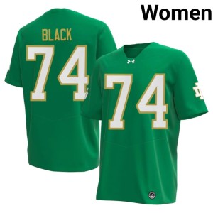 #74 Game Will Black College Football Green Women UND Jersey 547352-284