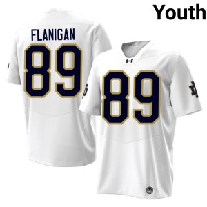 #89 College Football Youth White University of Notre Dame 2026-27 Austin Ratigan Jerseys 370029-440