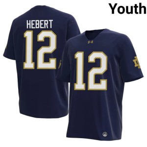 #12 Navy Blake Hebert ND Youth University College Football Jerseys 516882-142
