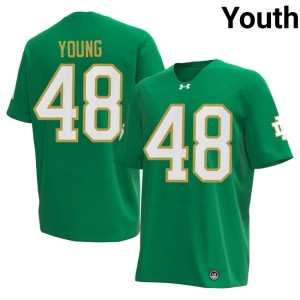 #48 Chase Young Green UND College Football Alumni Youth Jerseys 101043-523