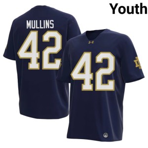 #42 Youth Cole Mullins College Football Navy Notre Dame Limited Jerseys 273599-568