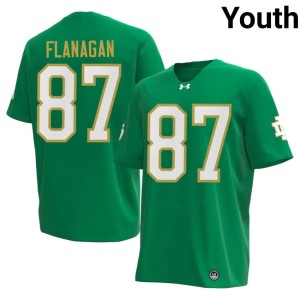 #87 2026-27 Cooper Flanagan College Football Youth Fighting Irish Green Jersey 215109-957